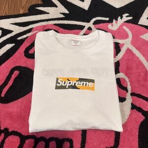 Supreme Brooklyn Box Logo Tee White M - Used (Rips on Bottom)